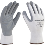 Guante de nylon blanco con nitrilo (Nitrex)